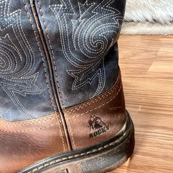 Boys size 13.5 ROCKY cowboy boots - Picture 6 of 7